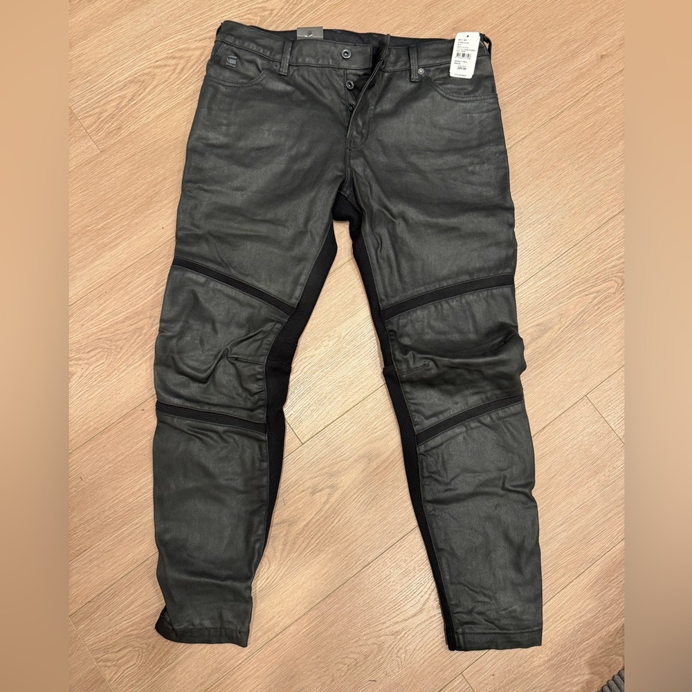 G-Star Black Skinny Jeans with Reinforced Knee Panels
